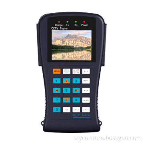 CCTV Tester with 2.8-inch TFT Monitor, Supports Protocols Baud Rate